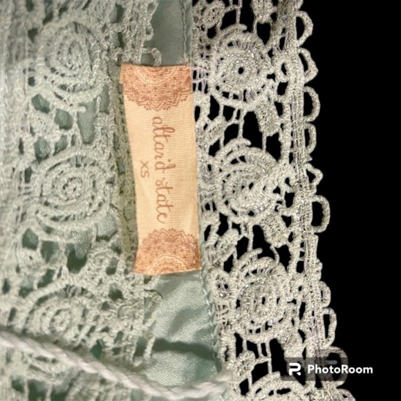 Altar’d State Lace Ruffles Romantic Dress with Tassels and Side Slits - … - Picture 7 of 13